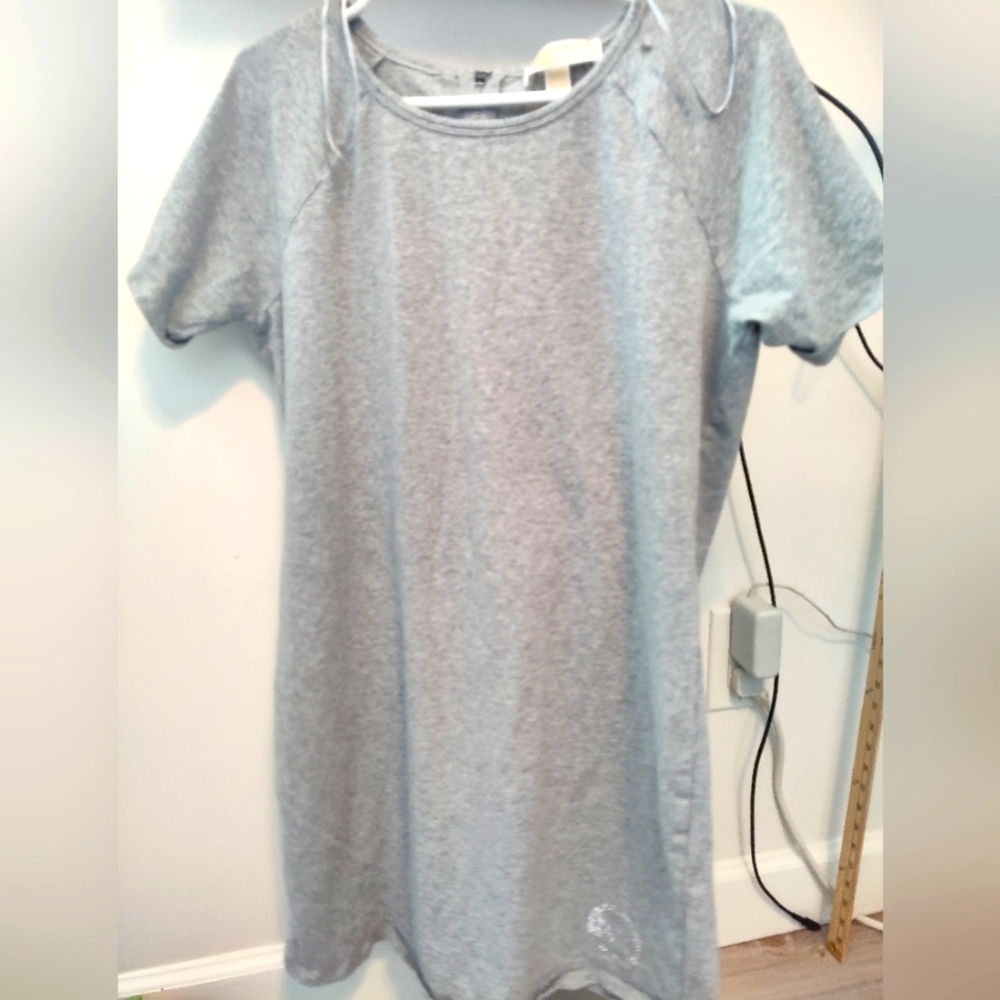 Michael Kors Gray Short Sleeve Dress Large